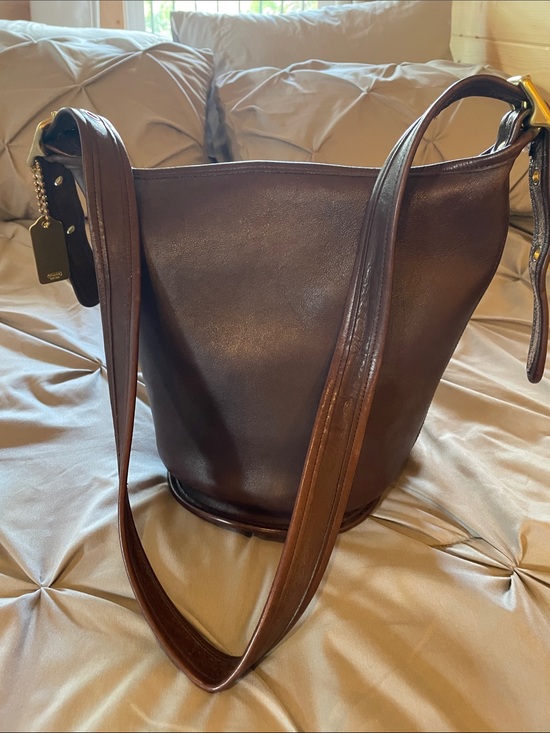 Coach Handbags - Coach Leather Bucket Bag